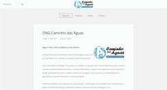 Desktop Screenshot of caminhodasaguas.org.br